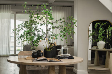 Example of a transitional entryway design in Other