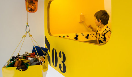 Kran, Lego, Guckloch: Zwei kreative Kinderzimmer für drei Brüder