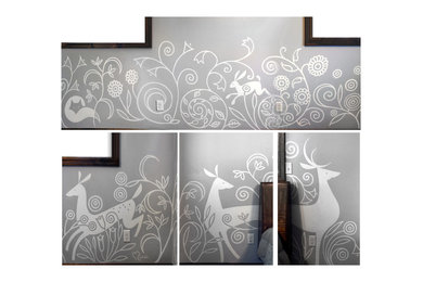 Custom Mural with Forest Animals