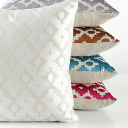 Diamante Embroidered Pillow - Decorative Pillows