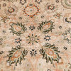 Oriental Rug Indo Tabriz 6'7"x6'7" Hand Knotted Carpet