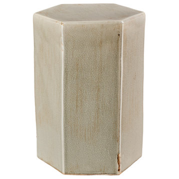 Porto Ceramic Indoor/Outdoor Side Table, Pistachio, Small