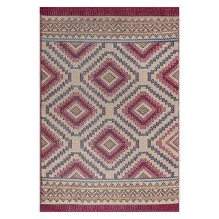 Acosta Contemporary Geometric Area Rug, 4' x 5'11'' - Southwestern ...