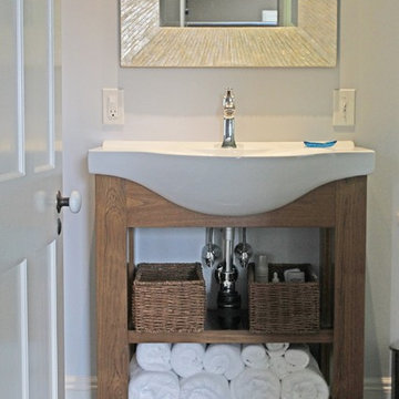 Teak Vessel Sink Vanity