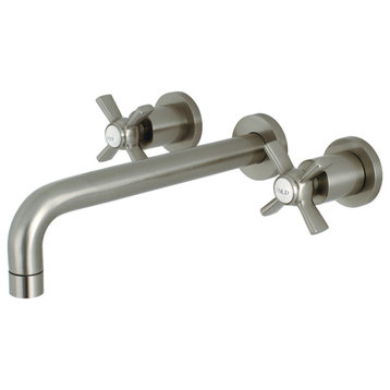 KS8028ZX Two-Handle Wall Mount Tub Faucet, Brushed Nickel