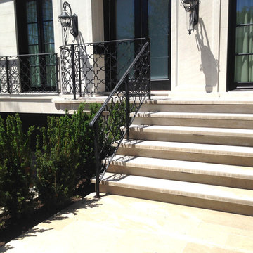 Hillmount residence wrought iron exterior guard