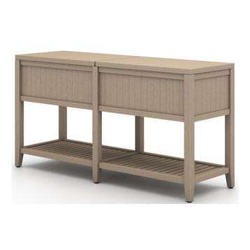 Shayla Outdoor Bar Console, Washed Brown