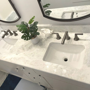 Leathered Fantastic White Dolomite Bathroom