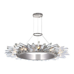 CWI Lighting - 12 Light Chandelier With Polished Nickle Finish - Chandeliers