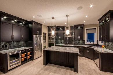 Medium sized modern home in Calgary.