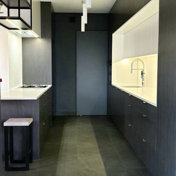 Sarah's modern sleek minimalist kitchen
