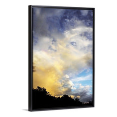 "Rainbow Cloud 1" Floating Frame Canvas Art, 22"x32"x1.75"