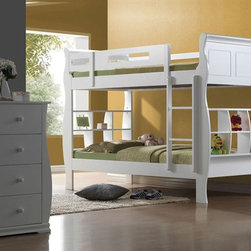 Acme Furniture - Nebo White Finish Youth Twin Twin Bunk Bed - 30110 - Bunk Beds