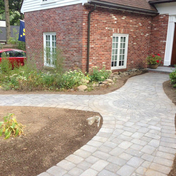 Walkway, Landing & Circle Patio Project, Wellesley MA