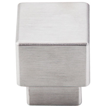 Top Knobs  -  Tapered Square Knob 1" - Brushed Stainless Steel
