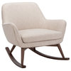 Safavieh Couture Mack Mid Century Rocking Chair, Oatmeal