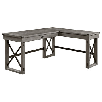 ACME Talmar Writing Desk With Lift Top, Weathered Gray