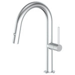 ZLINE Kitchen and Bath - ZLINE Voltaire Kitchen Faucet in Brushed Nickel (VLT-KF-BN) - Experience ZLINE Attainable Luxury with industry-leading kitchen and bath products that provide an elevated luxury experience, all designed in Lake Tahoe, USA. The ZLINE Voltaire Kitchen Faucet in Brushed Nickel (VLT-KF-BN) is manufactured with the highest quality materials on the market. ZLINE faucets feature ceramic disc cartridge technology. Ceramic disc faucets offer precise, ergonomic control making them easy to use. This contemporary, European technology is quickly becoming the industry standard due to it being durable and longer-lasting than other valve varieties on the market. We have focused on designing each faucet to be functionally efficient while offering a sleek design, making it a beautiful addition to any kitchen. While aesthetically pleasing, this faucet offers a hassle-free washing experience, with 360 degree rotation and a spring loaded pressure adjusting spray wand. At 2.2 gal per minute this faucet provides the perfect amount of flexibility and water pressure to save you time. Our cutting edge lock in technology will keep your spray wand docked and in place when not in use. ZLINE delivers the most efficient, hassle free kitchen faucet with a lifetime warranty, giving you peace of mind. The Voltaire kitchen faucet VLT-KF-BN ships next business day when in stock.
