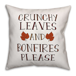 Crunchy Leaves and Bonfires Please Pillow - Products