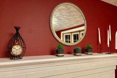 Inspiration for a contemporary living room remodel in Providence