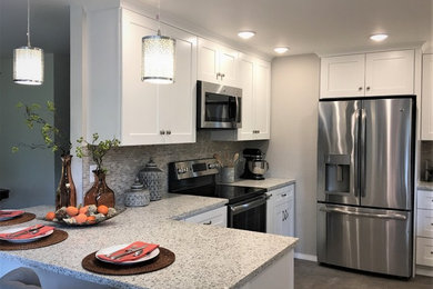 Inspiration for a mid-sized transitional kitchen remodel in Seattle