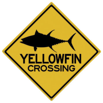 Yellow Fin Crossing, Classic Metal Sign