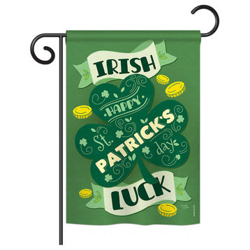 Irish Luck, Seasonal St Patrick Vertical Garden Flag 13"x18.5"