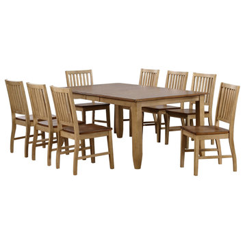 Brook 9 Piece 72" Rectangular Extendable Table Dining Set | Seats 8