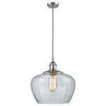 Innovations Lighting - 1-Light Large Fenton 11" Pendant, Polished Chrome, Glass: Clear - A truly dynamic fixture, the Ballston fits seamlessly amidst most decor styles. Its sleek design and vast offering of finishes and shade options makes the Ballston an easy choice for all homes.