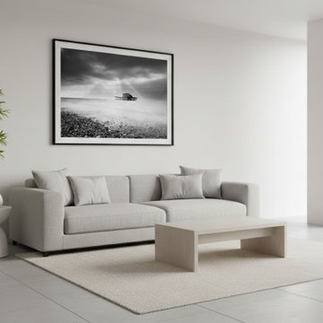 Abandoned West Pier Landscape Photo Minimal Style Wall Art