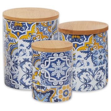 Portuguese Azulejos Ceramic Canister Set/3