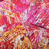 DaDa Bedding Hawaiian Reversible Multi Pink Orange Quilt Coverlet Bedspread Set,