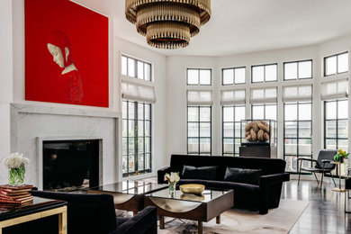 Example of a trendy living room design in San Francisco