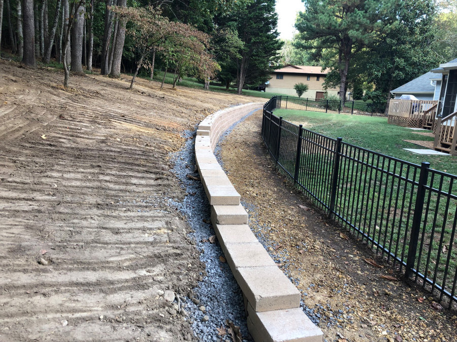 Baneberry Retaining wall