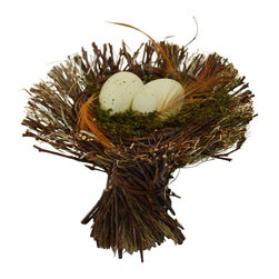 Shea's Wildflower - Colorful Twig Nest With Eggs - Wreaths And Garlands