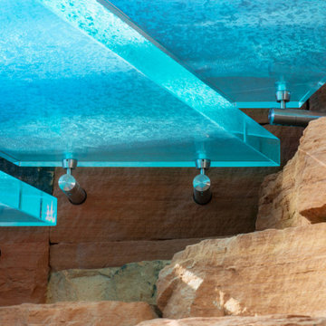Impressive glass stair treads - ARIZONA, USA
