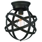 Designers Fountain - Designers Fountain 1263-B Eli - One Light Flush - Canopy Included: TRUE  Canopy DEli One Light Flush  Oil Rubbed BronzeUL: Suitable for damp locations Energy Star Qualified: n/a ADA Certified: n/a  *Number of Lights: 1-*Wattage:60w Medium bulb(s) *Bulb Included:No *Bulb Type:Medium *Finish Type:Oil Rubbed Bronze