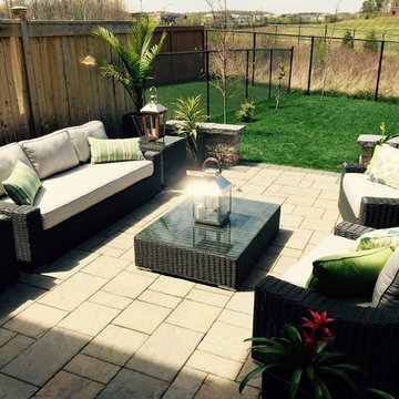 Client's backyard, Toja Patio Furniture, Tuscan Couch Set