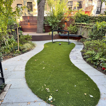 Park Slope curvy garden