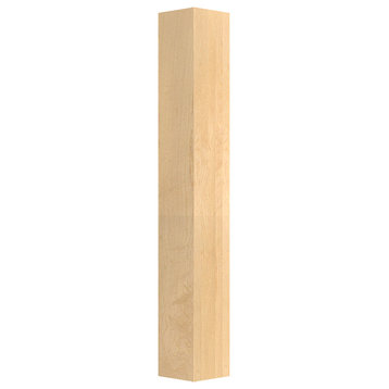 35-1/4" x 5" Square Wood Post Leg, Alder