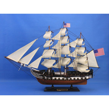 Wooden USS Constitution Tall Model Ship, 24"
