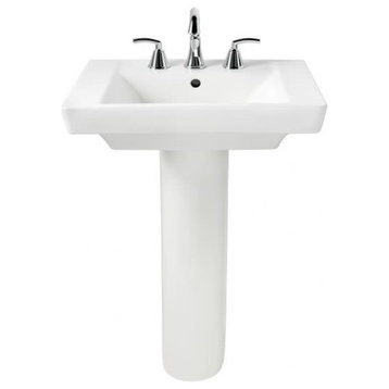 American Standard 0010.000 Pedestal Base Only (Sink Sold Separate) - White