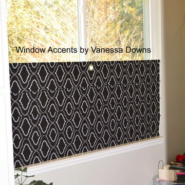 Various custom window treatments installed in 2014