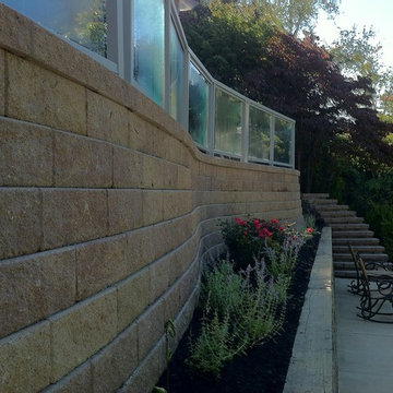 Elevated Patio Overlooking Tennis Court