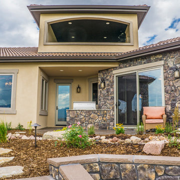 Traditional Exteriors Featuring Stone