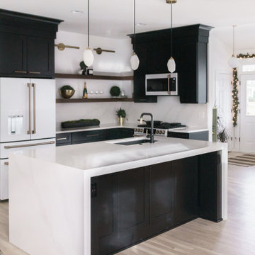 Marietta Sleek and Modern Black kitchen