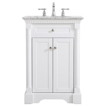 Elegant VF53024WH 24"Single Bathroom Vanity, White
