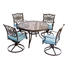 Traditions 5-Piece Dining Set With 48" Table, Blue