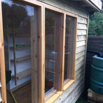 This garden room studio was music to the professional musician's ears!