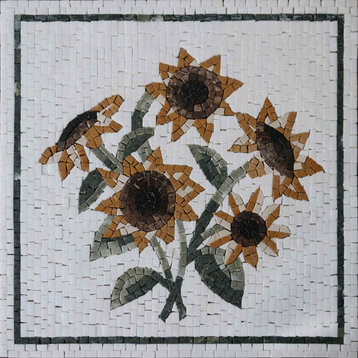 Sunflower Mosaic Tile